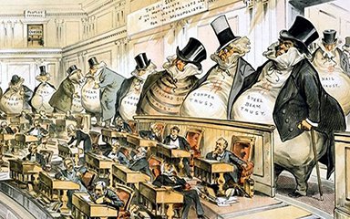 Для защиты потребителей от возможных злоупотреблений, Джон Шерман, лидер республиканской фракции, в сенате предложил закон, запрещающий антиконкурентные сговоры и односторонние действия компаний, направленные на то, чтобы монополизировать рынок