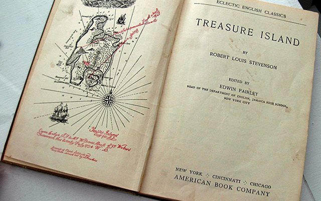 Действие романа происходит в XVIII веке, более чем за 100 лет до его издания. Уже во времена Стивенсона пиратство, о котором идёт речь в книге, было «делом давно минувших дней», практически искоренённым не то что к XIX веку, а уже ко времени путешествия Джима Хокинса, героя романа.