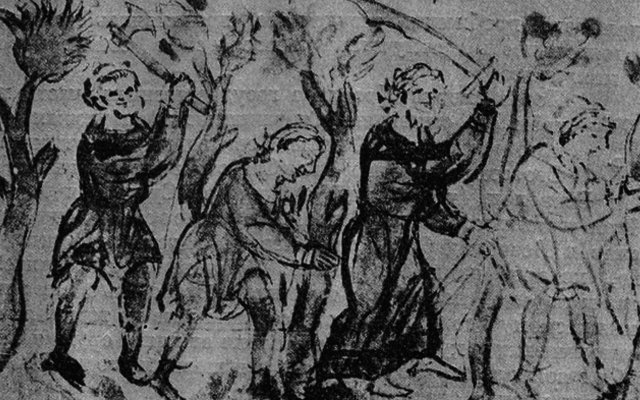 НА ПАСХУ 1113 ГОДА В КИЕВЕ УМЕР ПРАВИВШИЙ ТАМ КНЯЗЬ СВЯТОПОЛК ИЗЯСЛАВИЧ. И СРАЗУ ПОСЛЕ ЕГО СМЕРТИ В ГОРОДЕ НАЧАЛИСЬ ПОГРОМЫ И БЕСПОРЯДКИ.