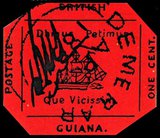 Самая дорогая марка в мире называется «Британская Гвиана». Она была выпущена в 1856 году и существует в единственном экземпляре.